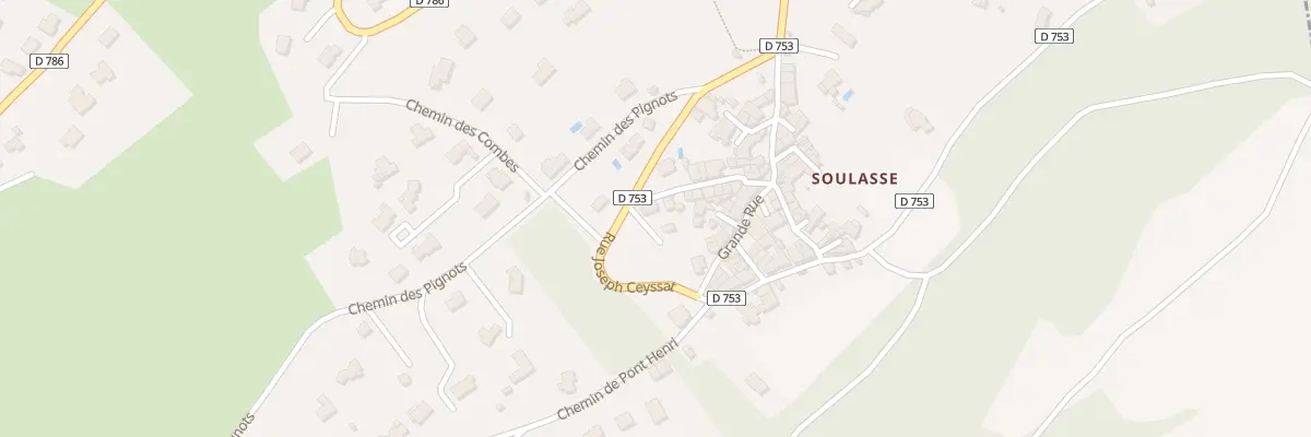 Plan du 13 Rue Joseph Ceyssat à Veyre-Monton