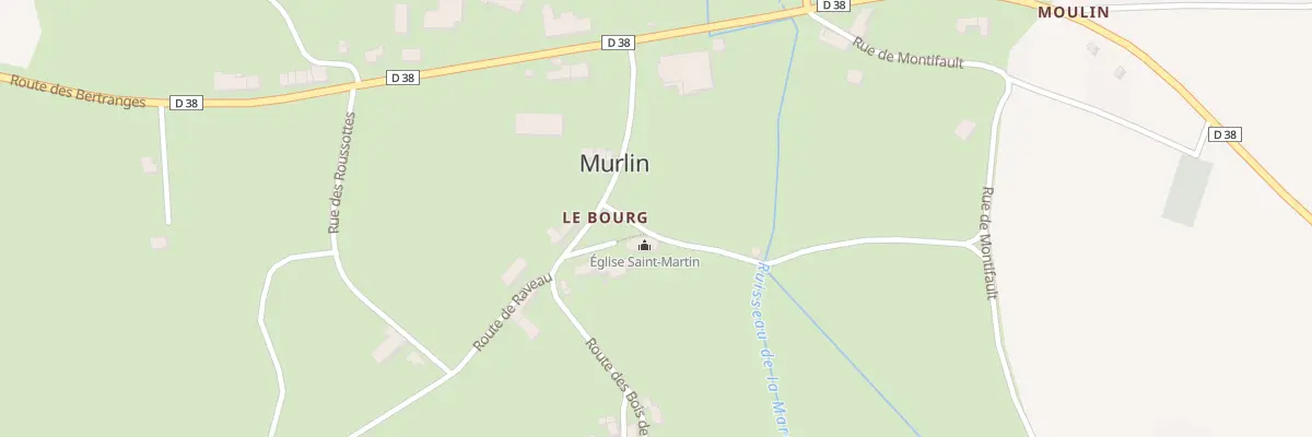Plan du 40 Le Bourg à Murlin