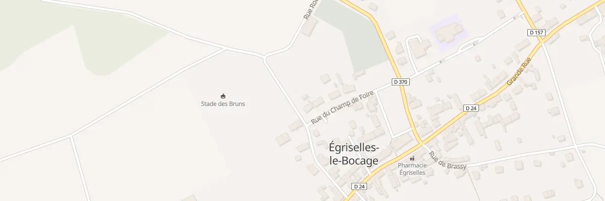 Plan du 7 Rue du Champ de Foire à Égriselles-le-Bocage