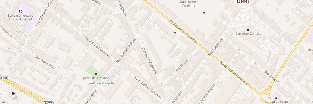 Plan du 79 Rue Henri Regnault à Roubaix