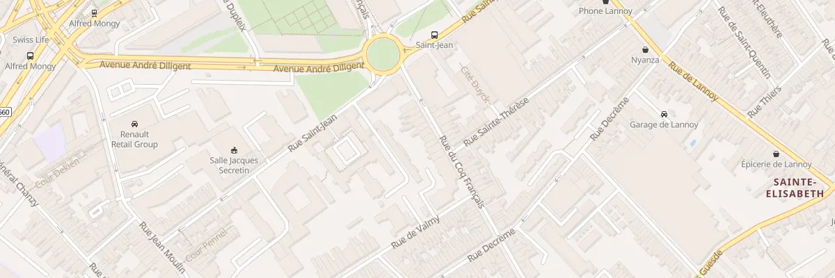 Plan du 114 Rue du Coq Français à Roubaix