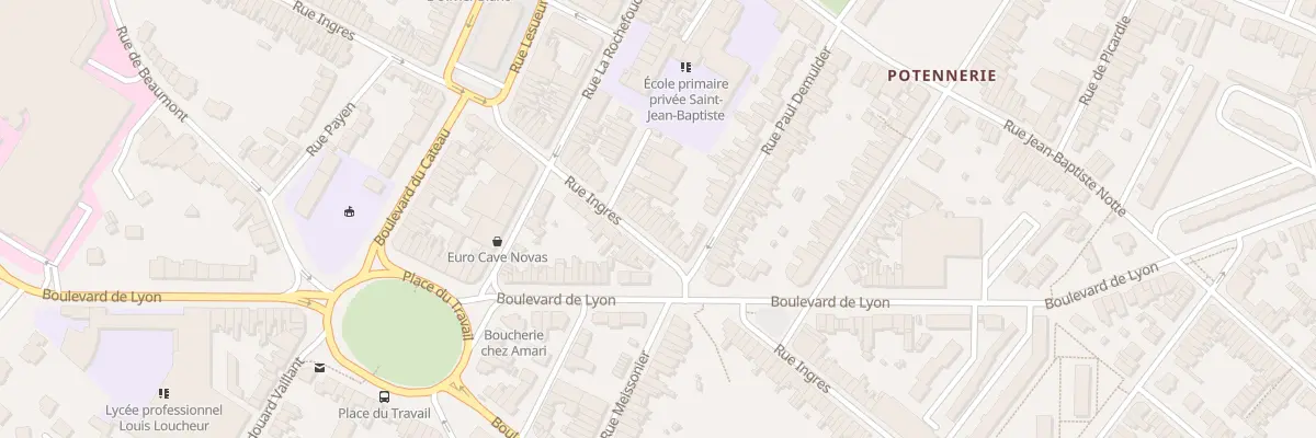 Plan du 85 Rue Ingres à Roubaix
