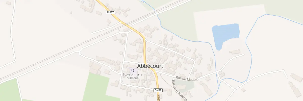 Plan du 7 Rue Pasteur à Abbécourt