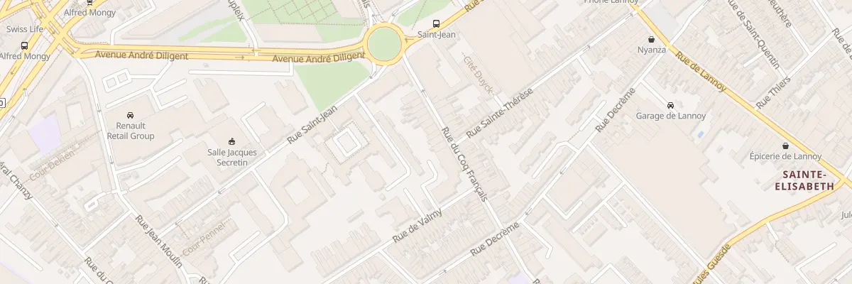 Plan du 118 Rue du Coq Français à Roubaix