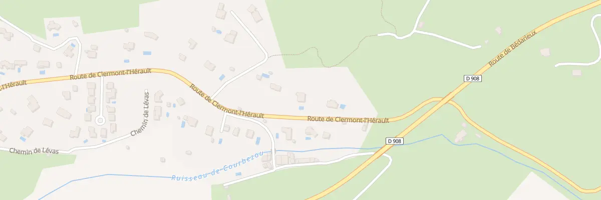 Plan du 9011 Rte de Clermont à Bédarieux