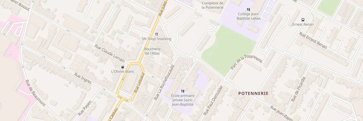 Plan du 4 Rue Jean Baptiste Notte à Roubaix