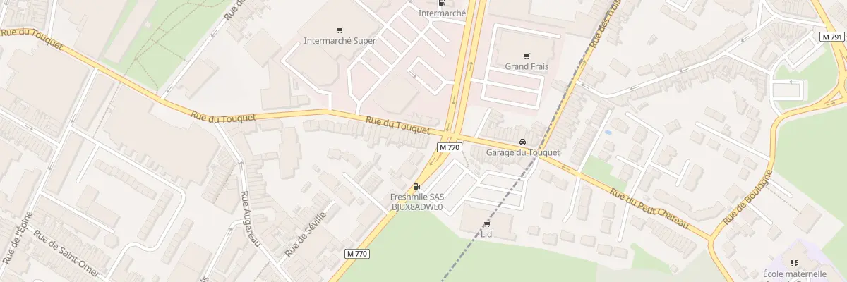 Plan du 220 Rue du Touquet à Tourcoing