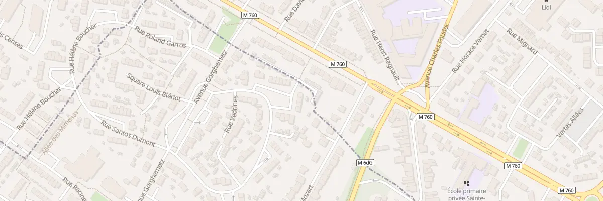 Plan du 78 Rue Vedrines à Hem