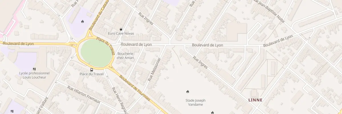 Plan du 5 Rue Meissonier à Roubaix