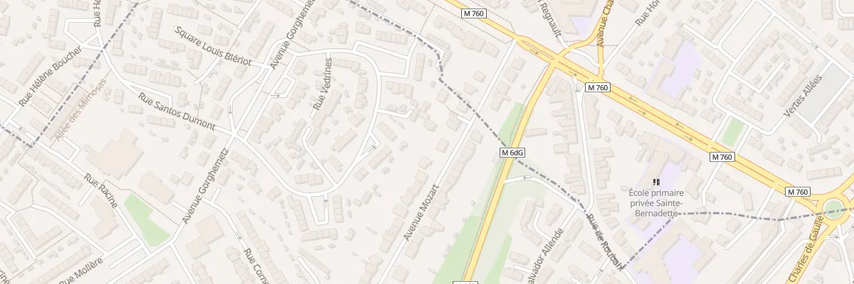 Plan du 57 Av Mozart à Hem