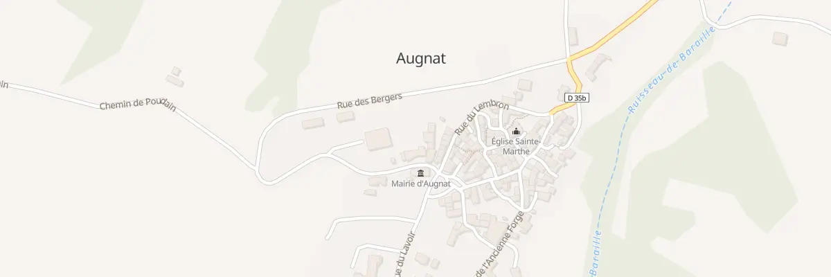 Plan du 5003 Rue des Bergers à Augnat