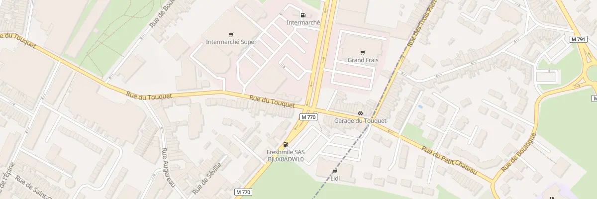 Plan du 221 Rue du Touquet à Tourcoing