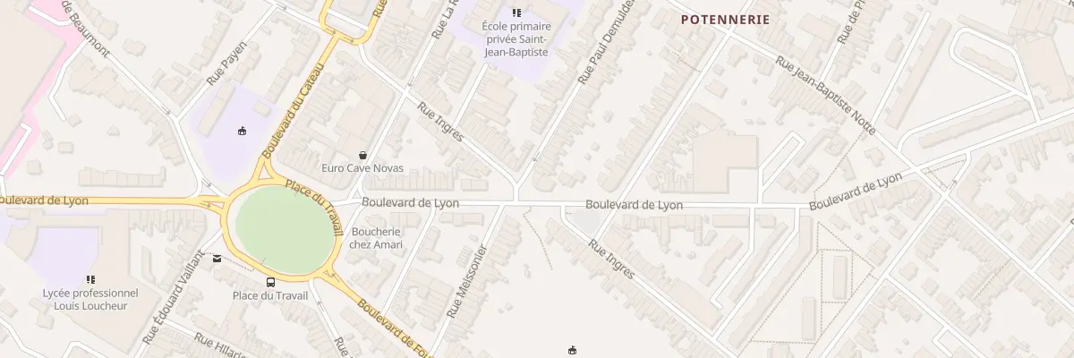 Plan du 99 Rue Ingres à Roubaix