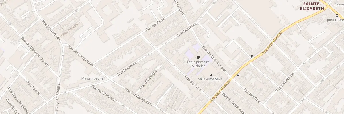 Plan du 21 Rue de Tunis à Roubaix