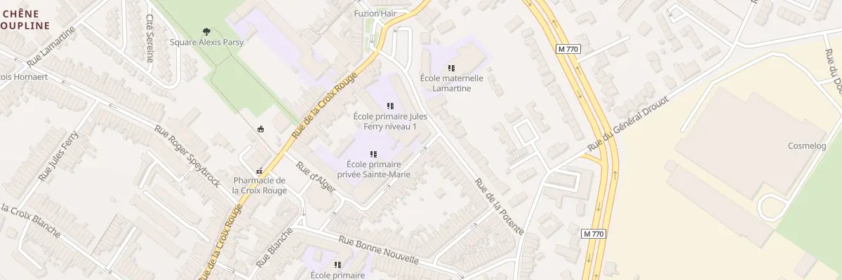 Plan du 6 Rue de la Potente à Tourcoing