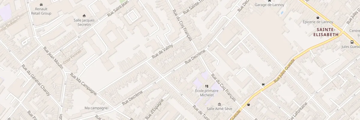 Plan du 137 Rue Decrême à Roubaix