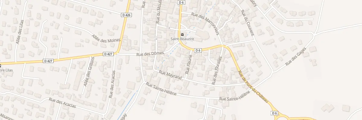 Plan du 2 Rue Fleurie à Saint-Beauzire