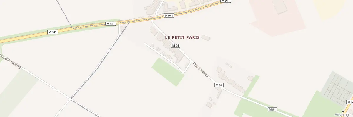Plan du 40 Rue Pasteur à Anstaing