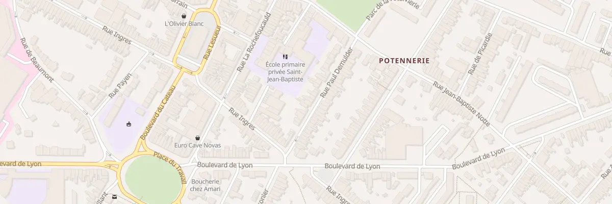 Plan du 38 Rue Paul Demulder à Roubaix