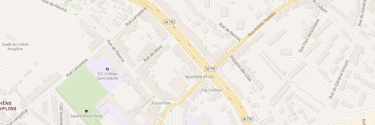Plan du 89 Chs Pierre Curie à Tourcoing