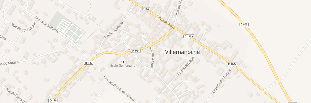 Plan du 84 Rue de la Croix à Villemanoche