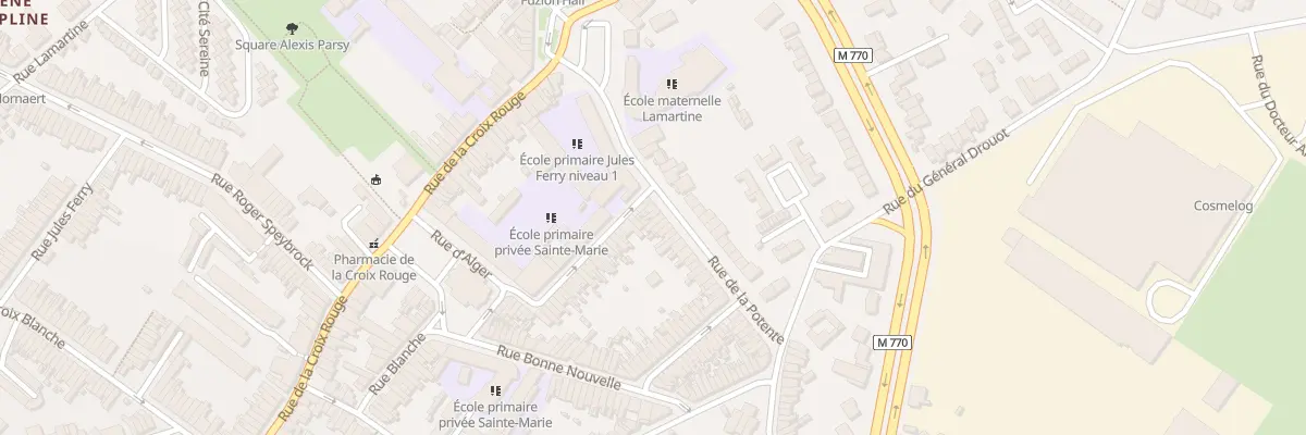 Plan du 10 Rue de la Potente à Tourcoing
