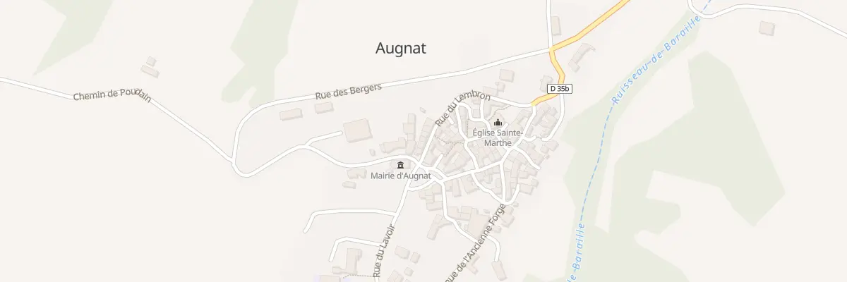 Plan du 5001 Che des Jardins à Augnat