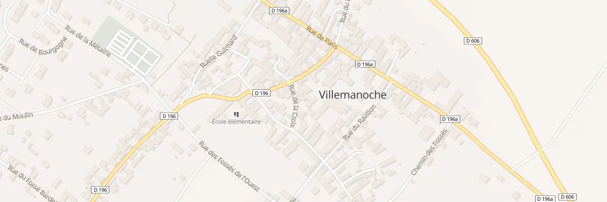 Plan du 6 Rue de la Croix à Villemanoche