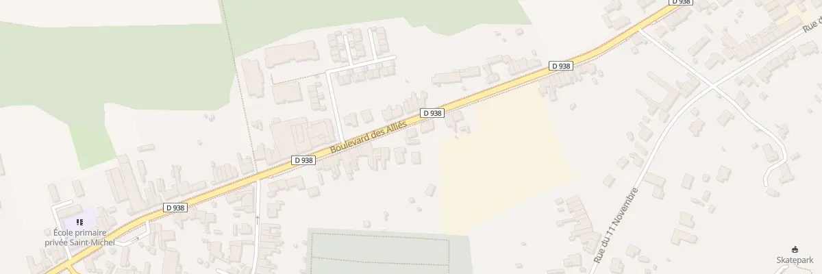 Plan du 206 Bd des Allies à Flines-lez-Raches