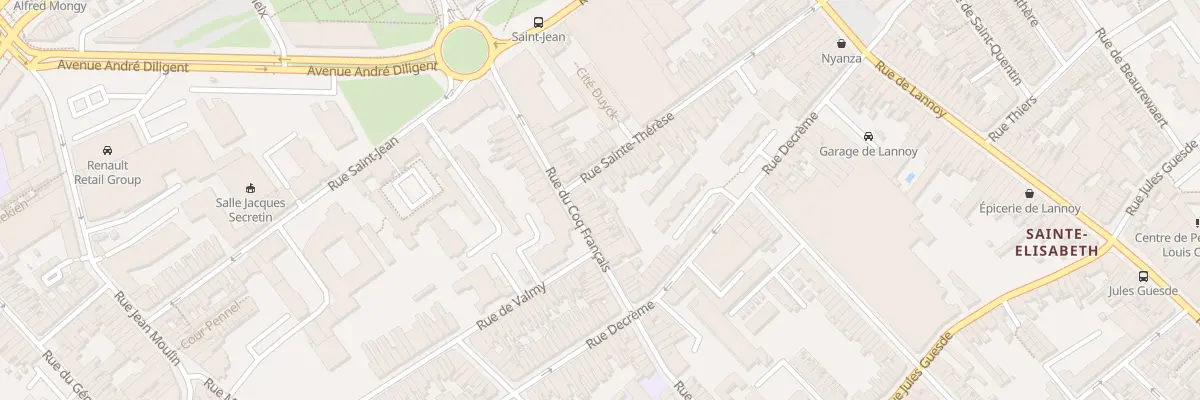 Plan du 133 Rue du Coq Français à Roubaix