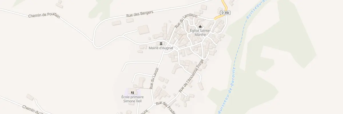 Plan du 5005 Pl de la Mairie à Augnat