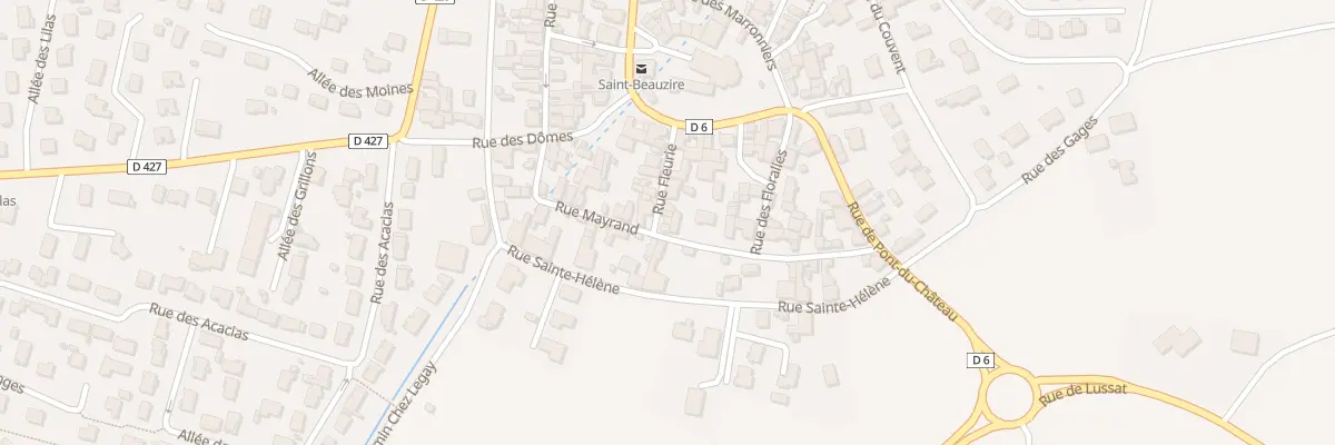 Plan du 11 Rue Fleurie à Saint-Beauzire