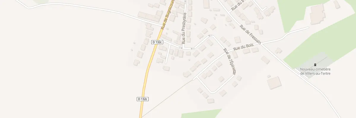 Plan du 25 Rue de Bugnicourt à Villers-au-Tertre