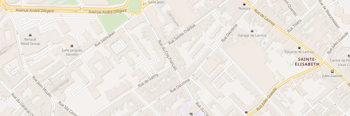 Plan du 139 Rue du Coq Français à Roubaix