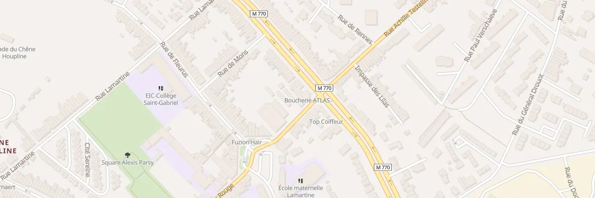 Plan du 17 Rue Achille Testelin à Tourcoing