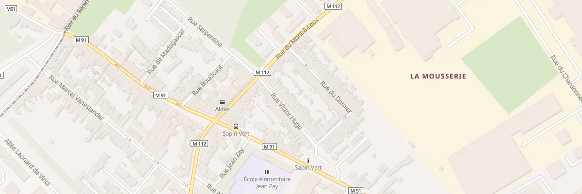Plan du 36 Rue Victor Hugo à Wattrelos