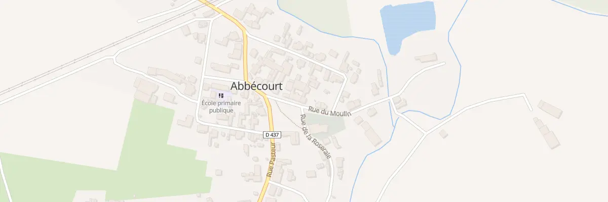 Plan du 7 Rue du Moulin à Abbécourt