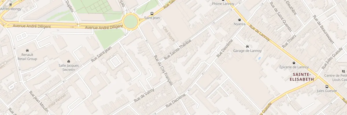 Plan du 69 Rue Sainte-Thérèse à Roubaix