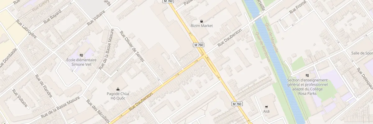 Plan du 183 Rue Daubenton à Roubaix