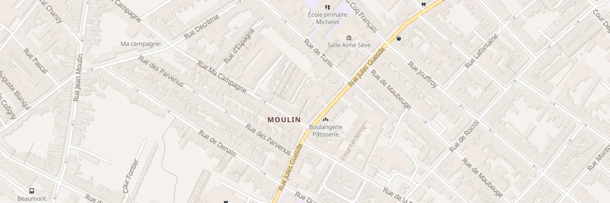 Plan du 2 Cr Pontier Rue Ma Campagne à Roubaix