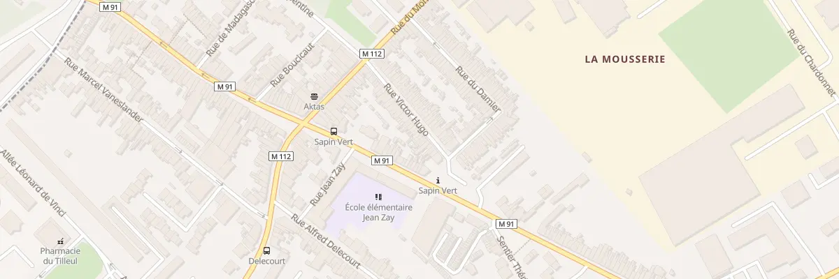 Plan du 21 Rue Victor Hugo à Wattrelos