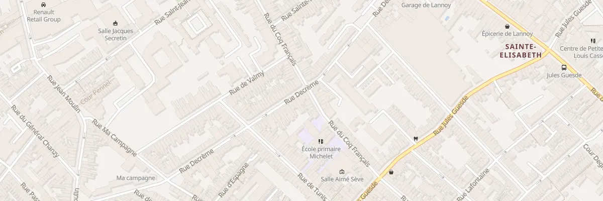 Plan du 98 Rue Decrême à Roubaix
