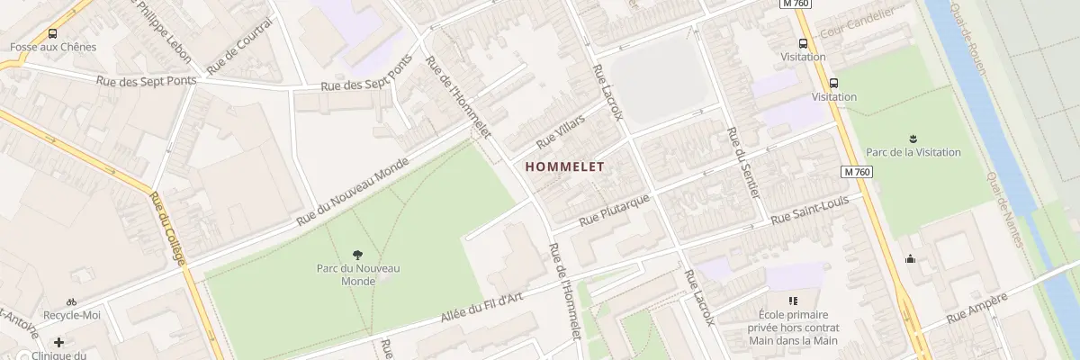 Plan du 170 Rue de l’Hommelet à Roubaix