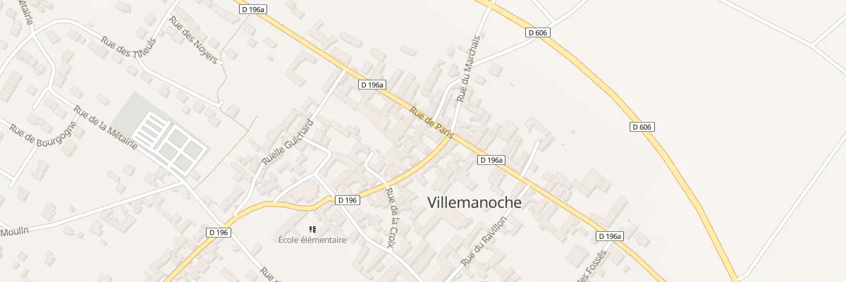 Plan du 4 Gr Grande Rue à Villemanoche