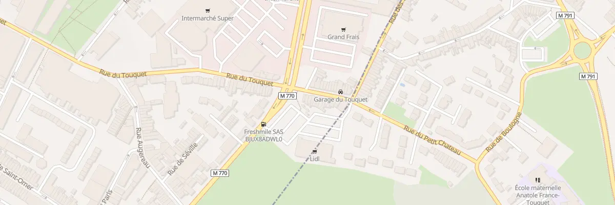 Plan du 236 Rue du Touquet à Tourcoing