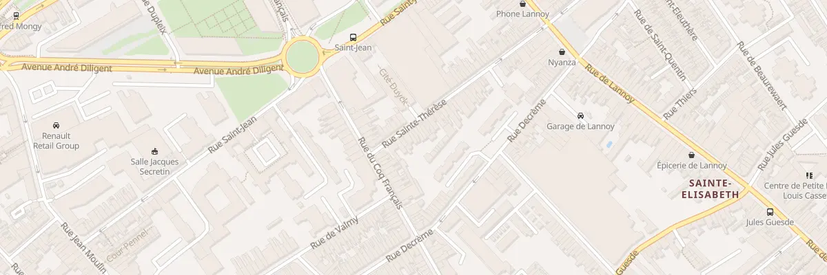 Plan du 65 Rue Sainte-Thérèse à Roubaix
