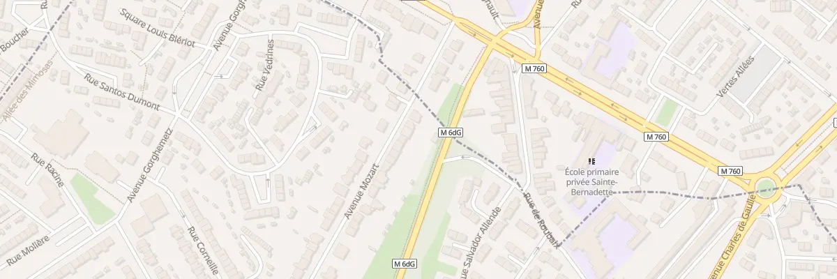 Plan du 58 Av Mozart à Hem