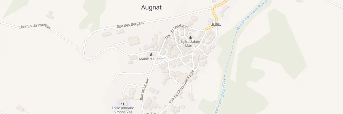 Plan du 5005 Rue du Vieux Four à Augnat