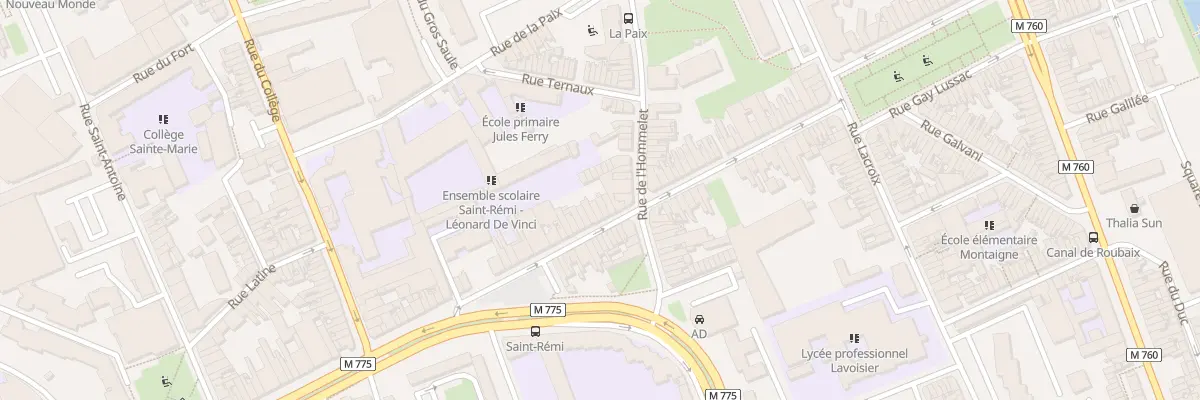 Plan du 45 Rue Pellart à Roubaix