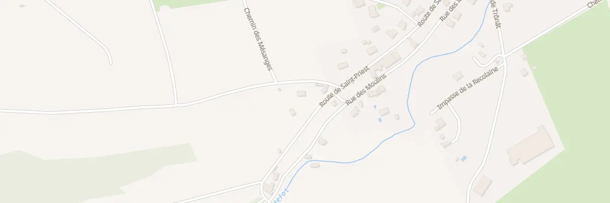 Plan du 40 Rte de St Priest à Gannat
